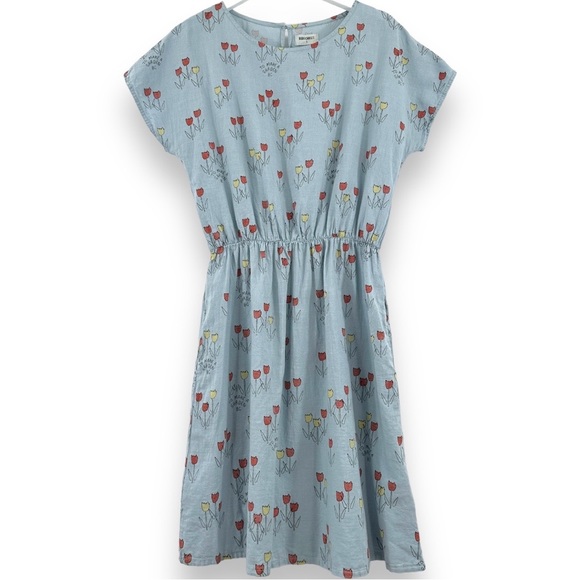 Bobo Choses Dresses & Skirts - Bobo Choses Poppy Prairie Blue Floral T-Shape Mini Dress